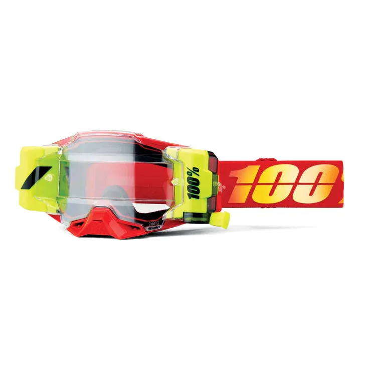 100% ARMEGA FORECAST MX Goggles (Nuketown/Clear Lens)