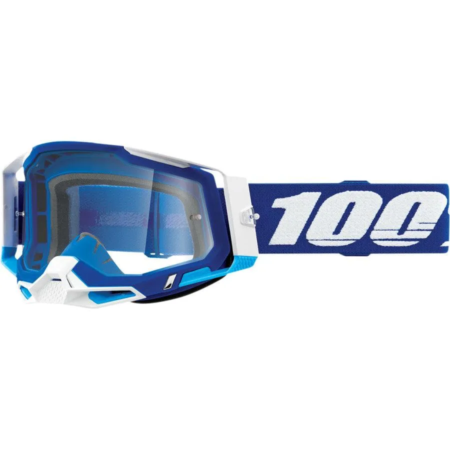 100% Racecraft 2 Goggles - Blue - Clear