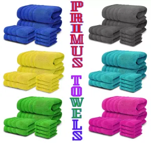 8 Piece Bale Set 100% Egyptian cotton Face Hand Big Bath Towels 600GSM