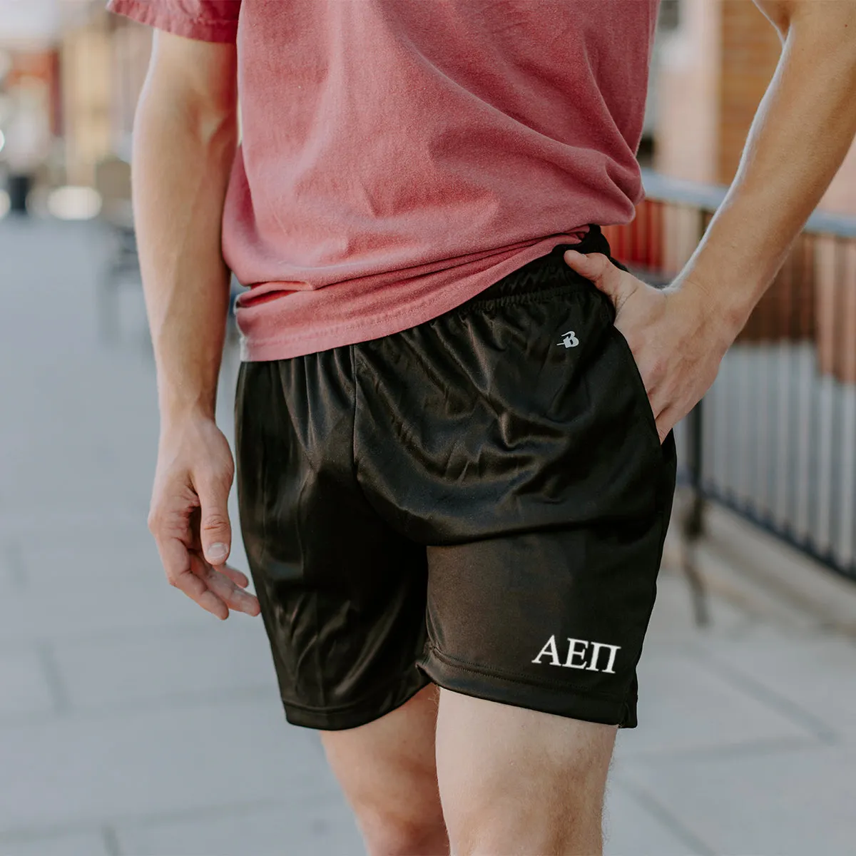 AEPi 5" Black Shorts