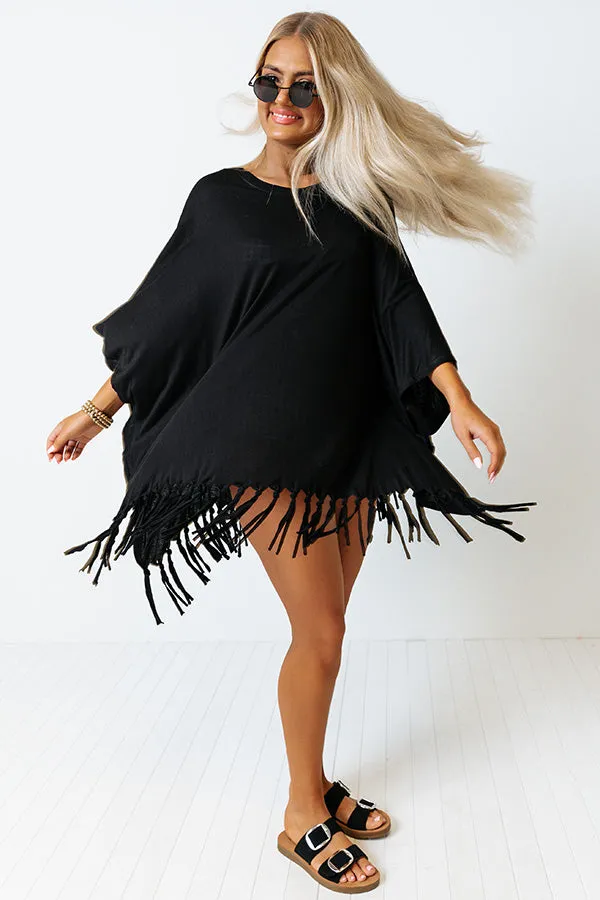 Afternoon Sail Swimsuit Cover Up in Black