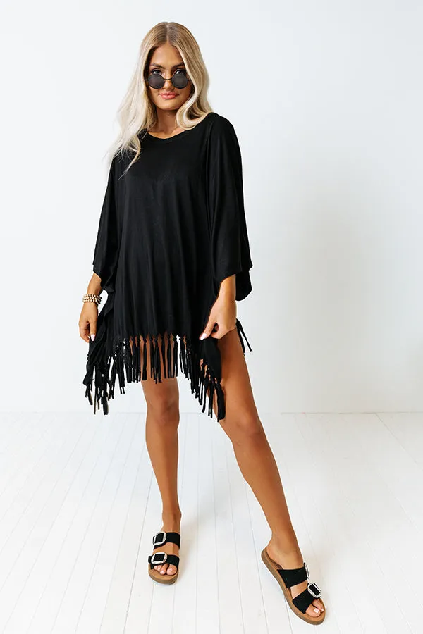 Afternoon Sail Swimsuit Cover Up in Black