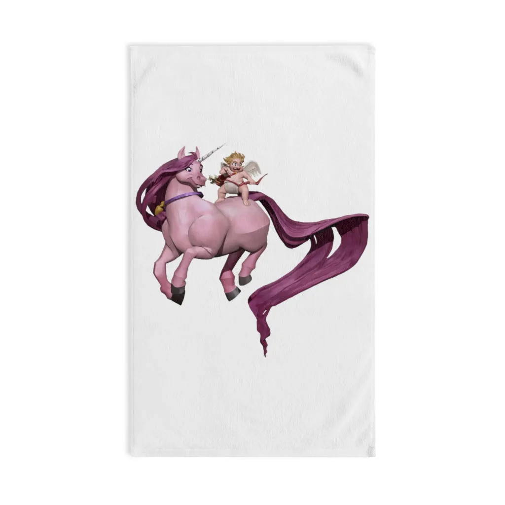 Baby Cupid and Horse Hand Towel