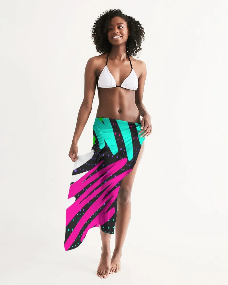 Black Colorsplash Swimsuit Cover-up