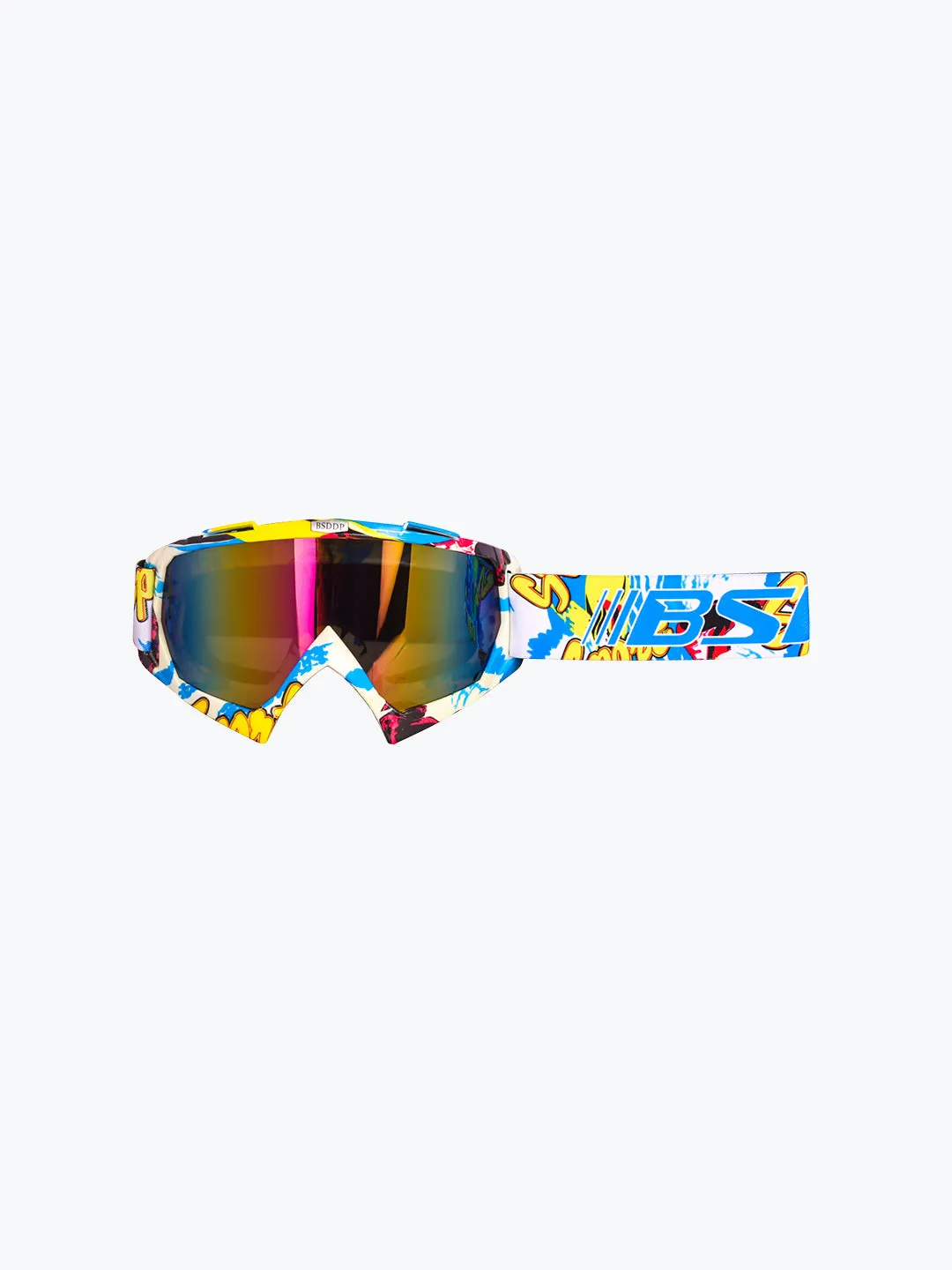 BSDDP Graphics Goggles Yellow White Rainbow Tint