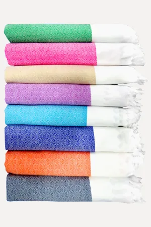 Celosia - Self Design 100% Cotton Towels (Pack of 5) | Uathayam