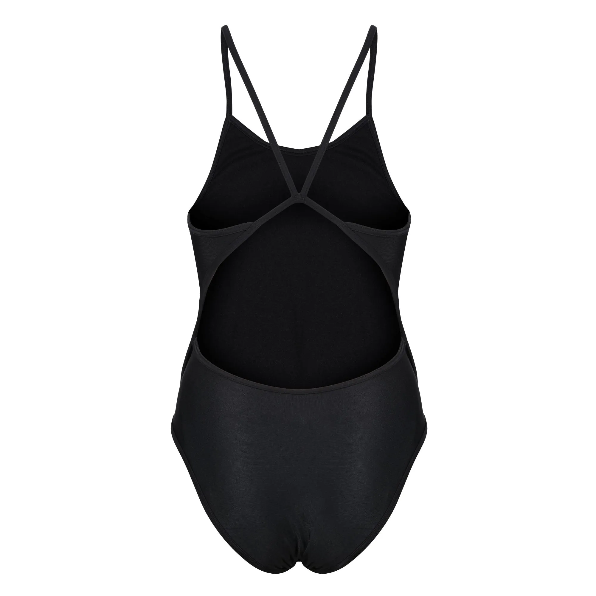 Classic Thinstrap V Back Swimsuit - Black