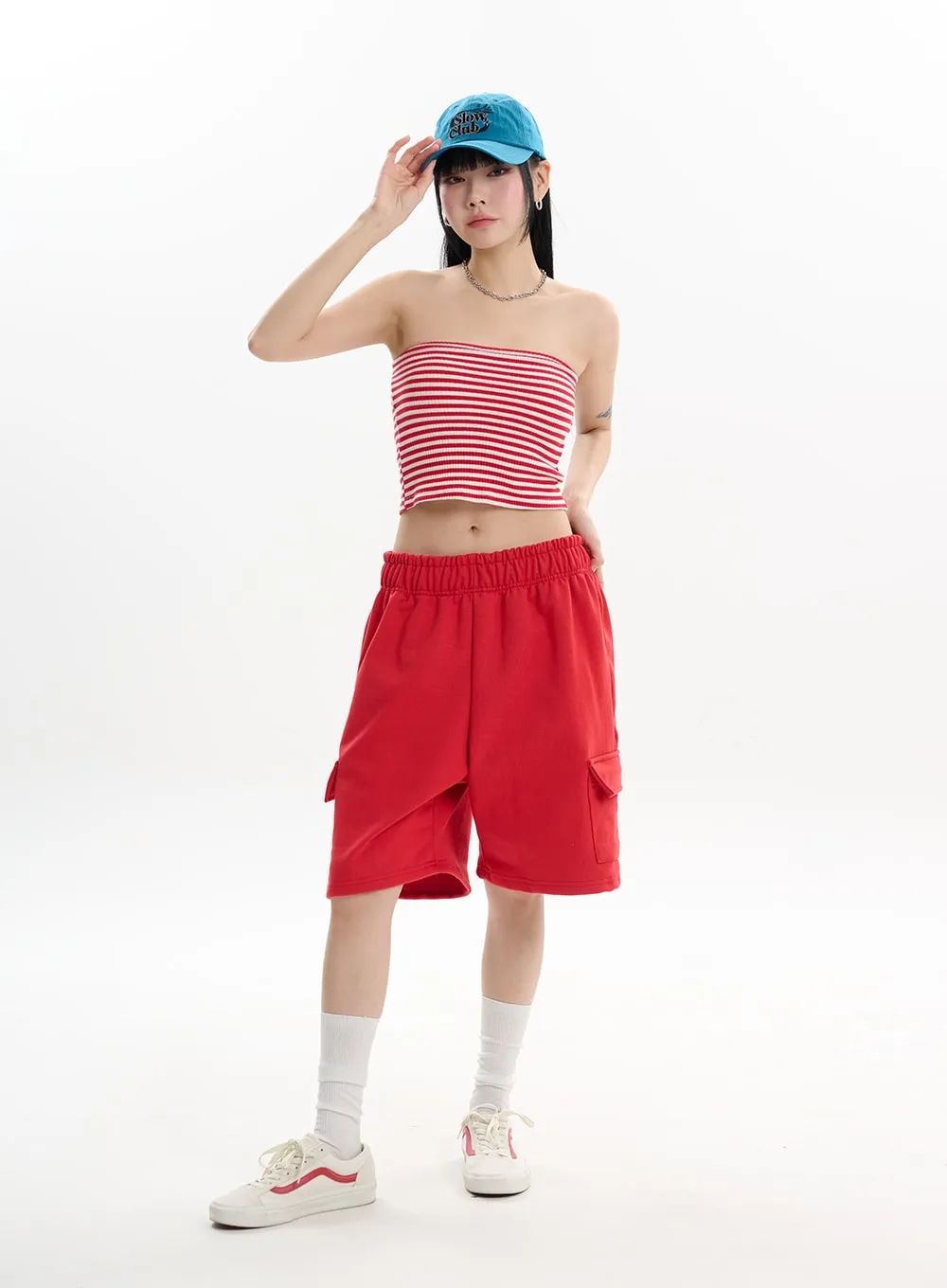 Comfortable Wide Leg Shorts IF413