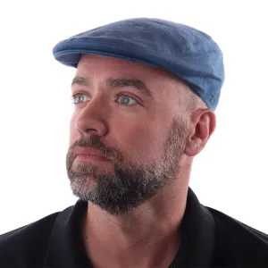 Failsworth Irish Linen Flat Cap - Marine