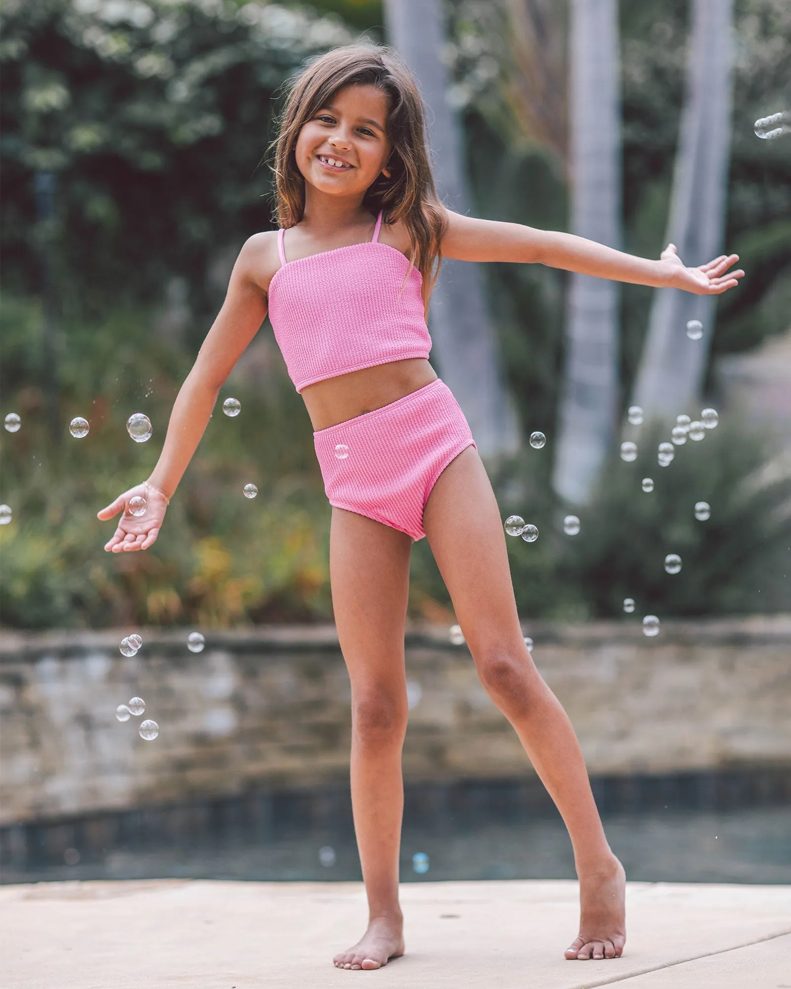 Feather 4 Arrow Bungalow Tankini - Hot Pink