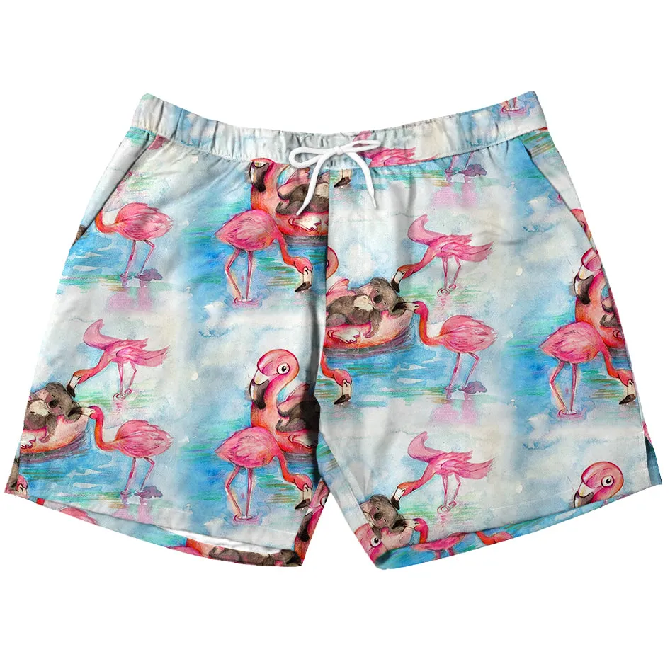 Flamingo Koala Men's Boardshorts