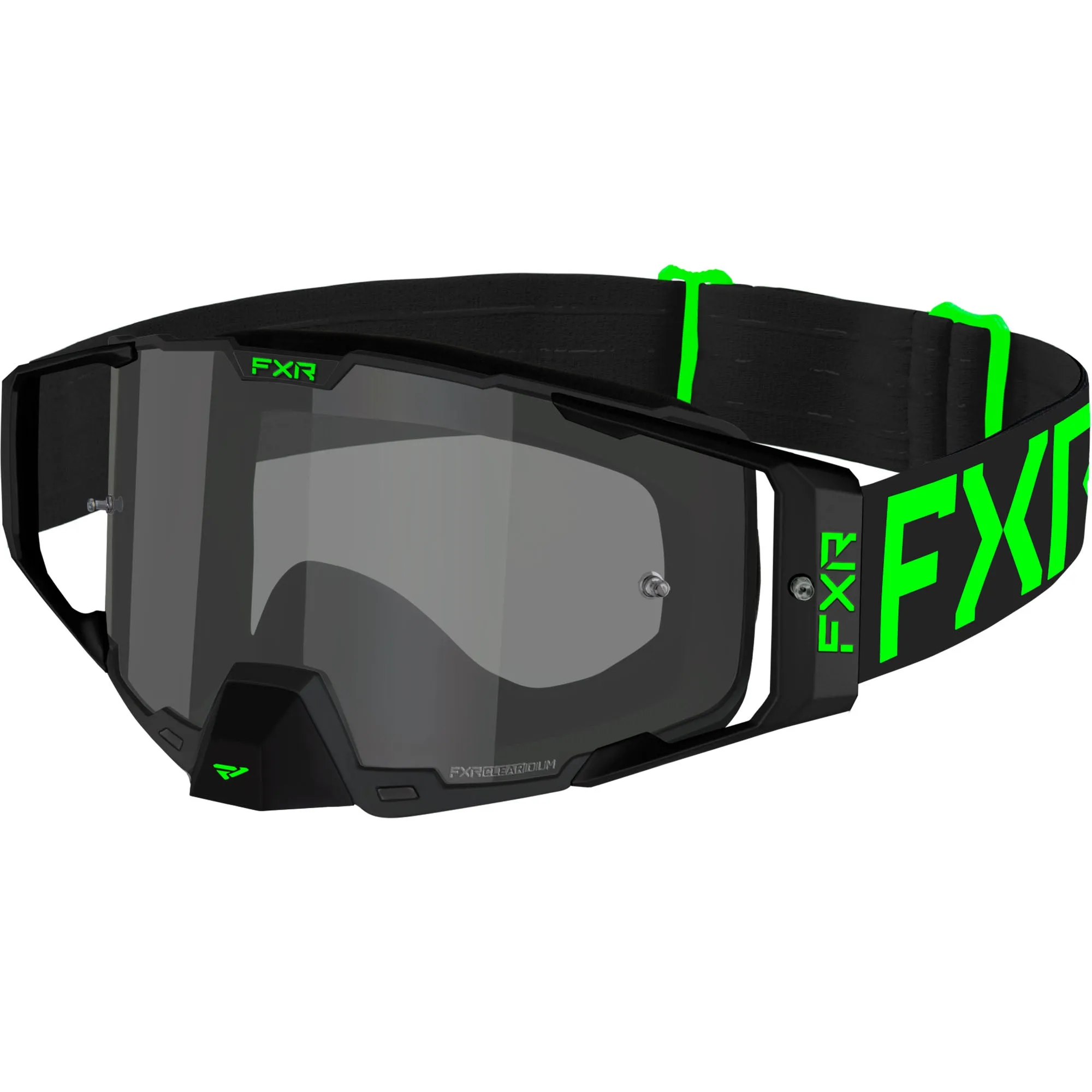 FXR 223393-7000-00 Combat MX Goggle Rigid Outrigger Impact Resist Anti Fog Scratch Lime -