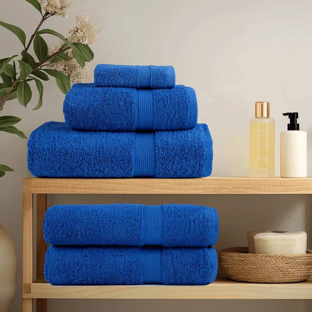 Hand Towels 10 pcs Blue 50x100 cm 360 gsm 100% Cotton