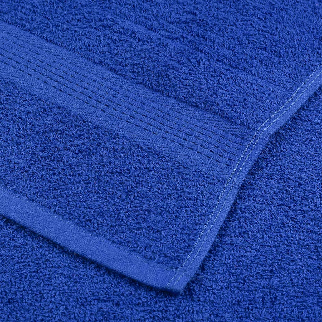 Hand Towels 10 pcs Blue 50x100 cm 360 gsm 100% Cotton