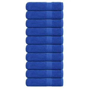 Hand Towels 10 pcs Blue 50x100 cm 360 gsm 100% Cotton