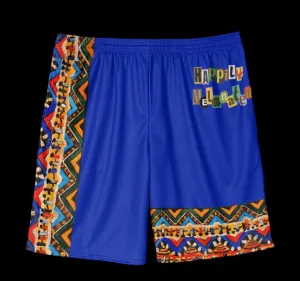 Handcrafted Tribal Patterned Men's Jersey Shorts - Unique Ethnic Print Lounge Wear - Ideal Gift for Him