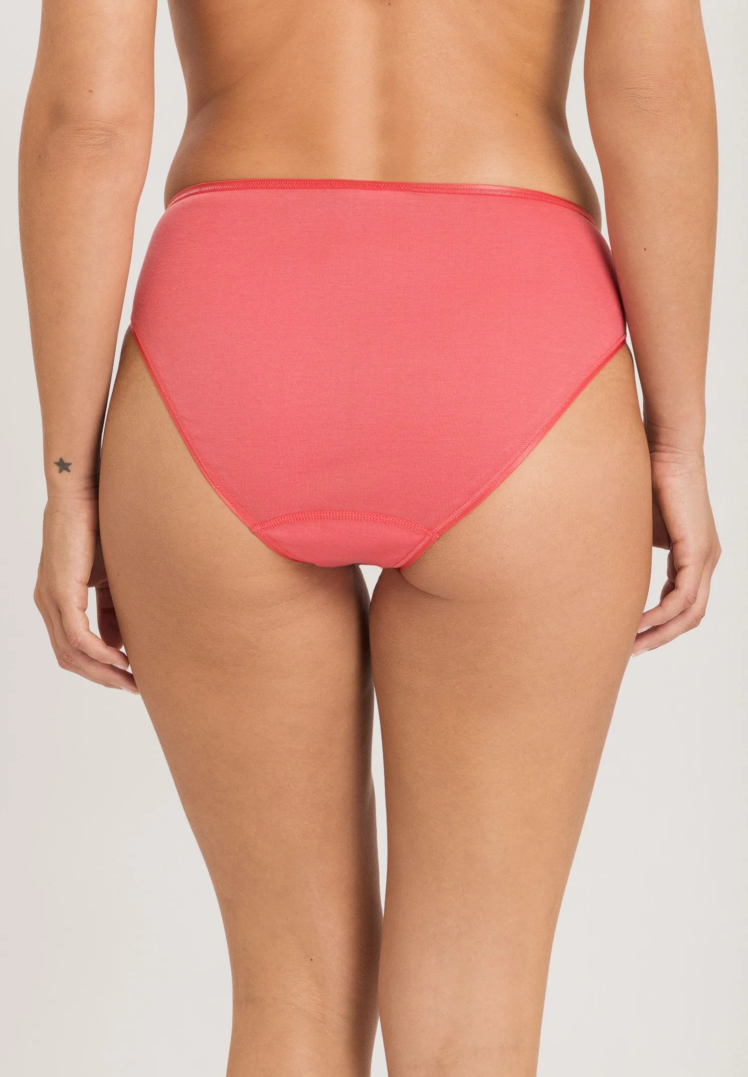 Hanro - Cotton Seamless Midi Brief | Porcelain Rose