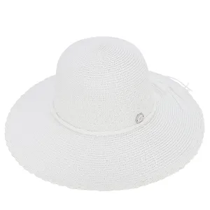 Hat Blossom Woven White