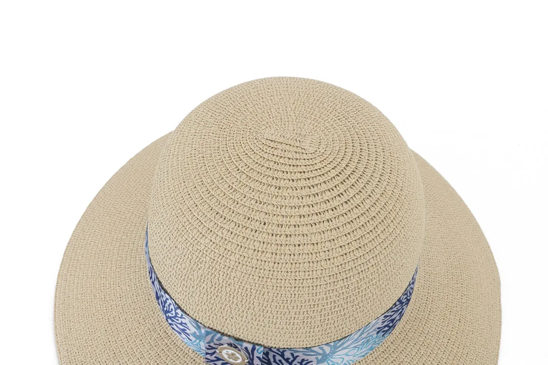 Hat Orchid Beige Coral Blue