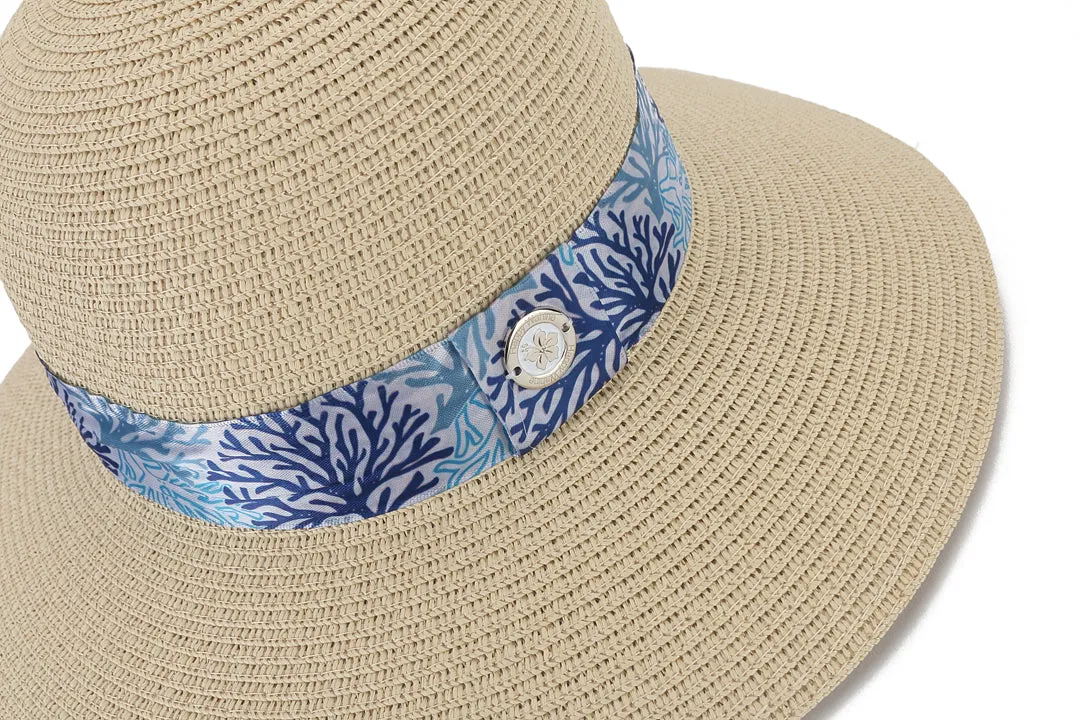 Hat Orchid Beige Coral Blue