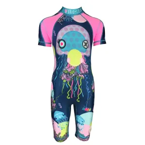 Jelly Fish  Girls Short Sleeve Sunsuit