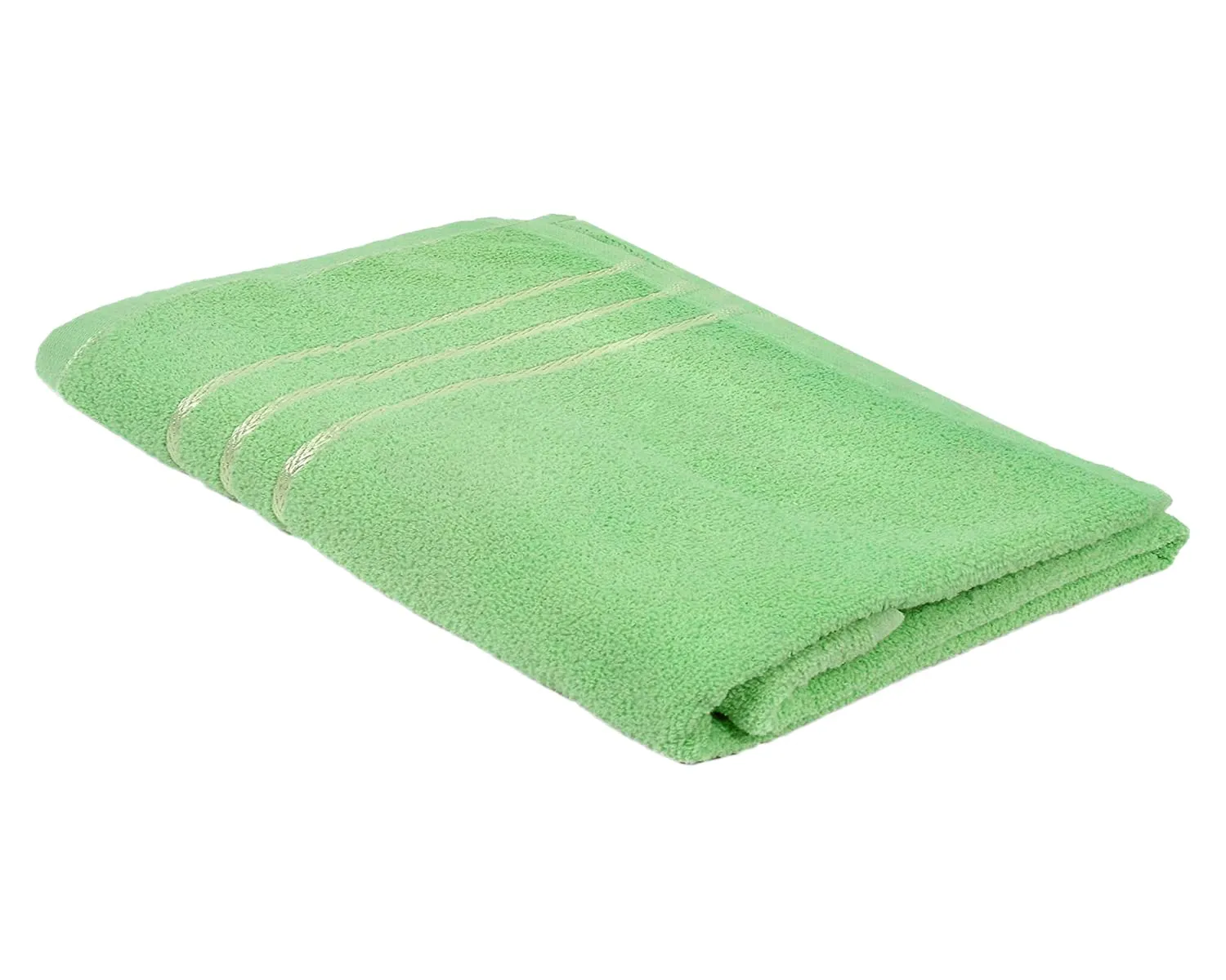 Kuber Industries Soft Cotton Bath Towel for Hands, Face, Newborn Babies, Toddlers, Children, 19"x38" (Green)