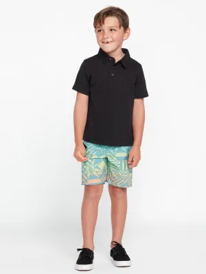 Little Boys Ringer Mod-Tech Trunks - Shadow Lime