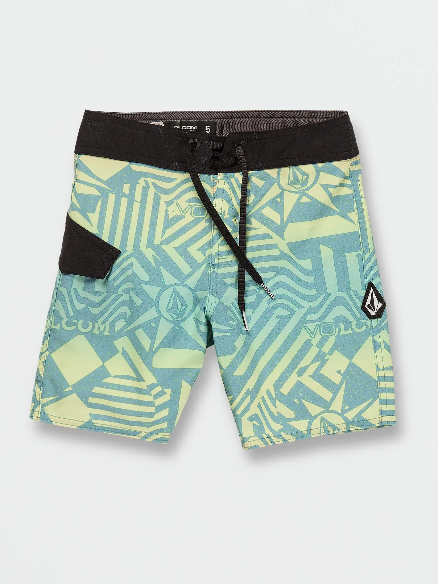 Little Boys Ringer Mod-Tech Trunks - Shadow Lime