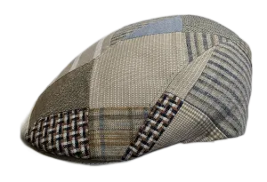 Magill Linen/Cotton blend Ivy shape Beige mix flat cap