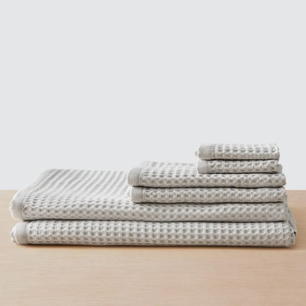 Mara Organic Waffle Bath Sheet Set