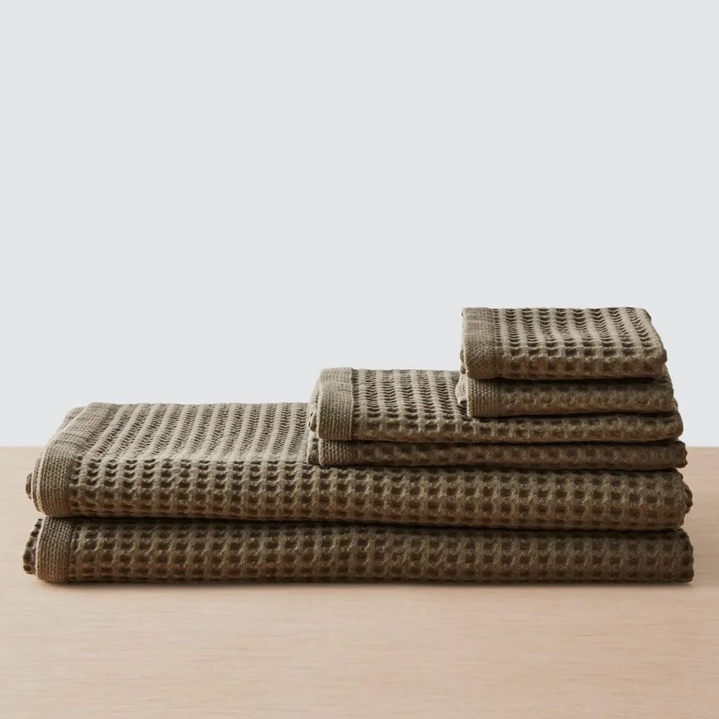 Mara Organic Waffle Bath Sheet Set