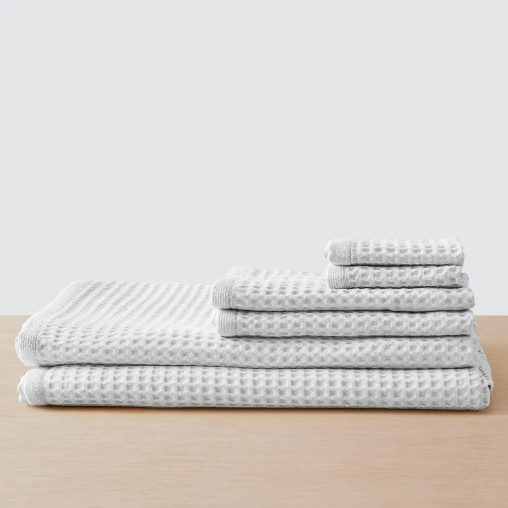 Mara Organic Waffle Bath Sheet Set