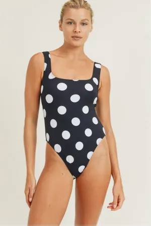 Mono B SWIM Polkadot One-Piece Swimsuit