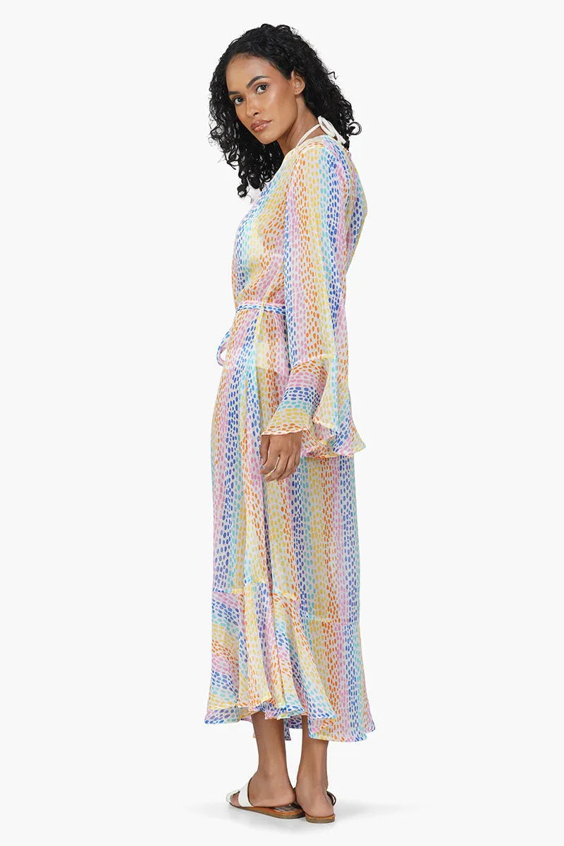 Multi Bubble Maxi Cover Up