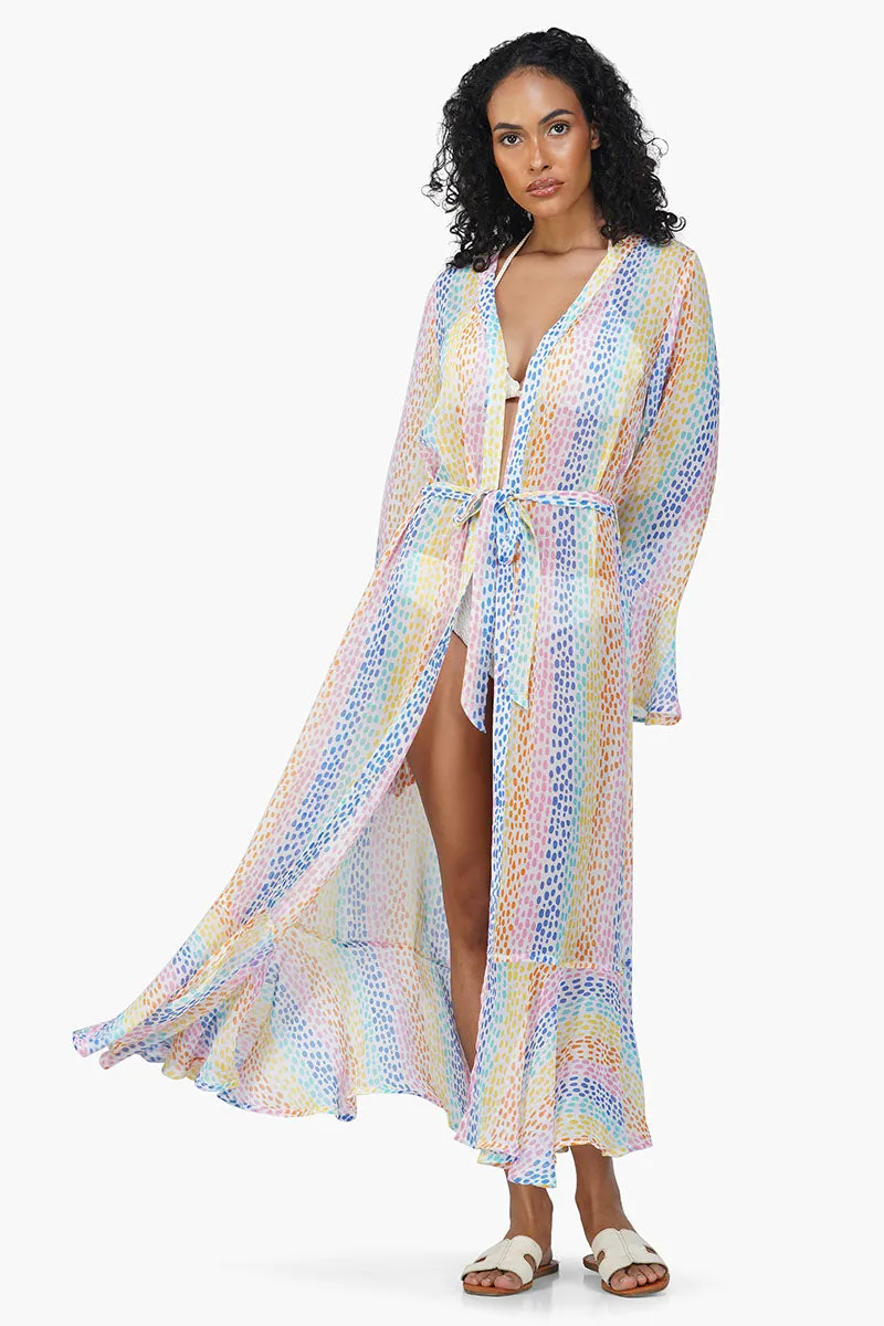 Multi Bubble Maxi Cover Up