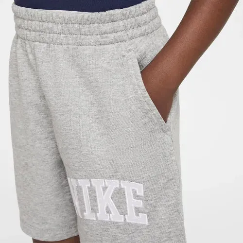 NIKE KID'S CLUB FRENCH TERRY GREY SHORT