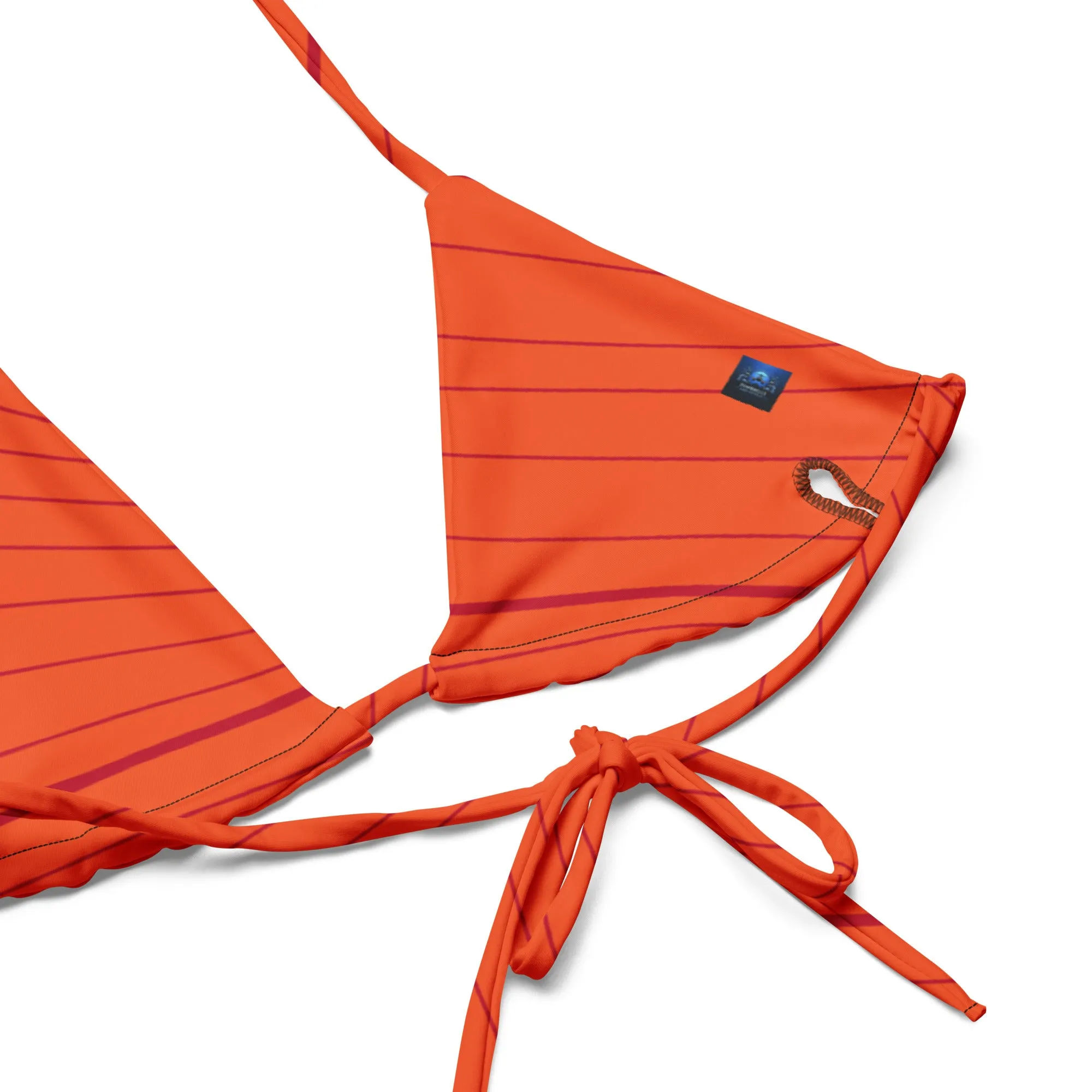 Orange String Bikini by Dumbbells and Hotels