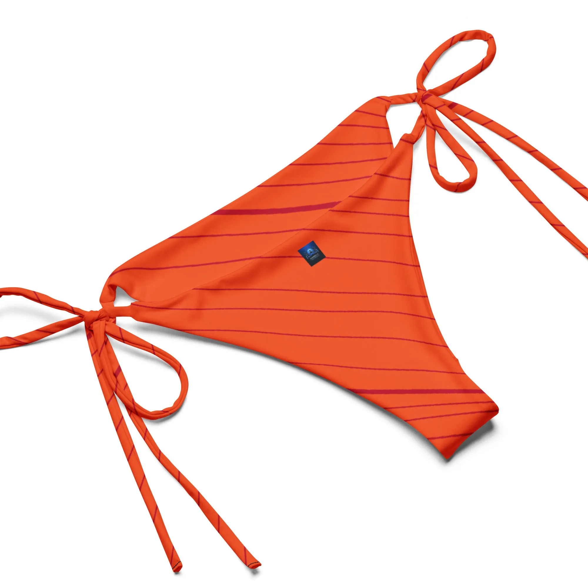 Orange String Bikini by Dumbbells and Hotels