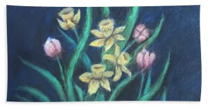 Plush Blooms ~ Beach Towel