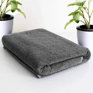 Roseate® Ultra Soft 100% Cotton Large Bath Towel Super Absorbent/Anti Bacterial (550 GSM /70x140 cm) Grey