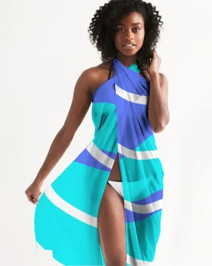 Sea Blue Waves Swimsuit Cover Up