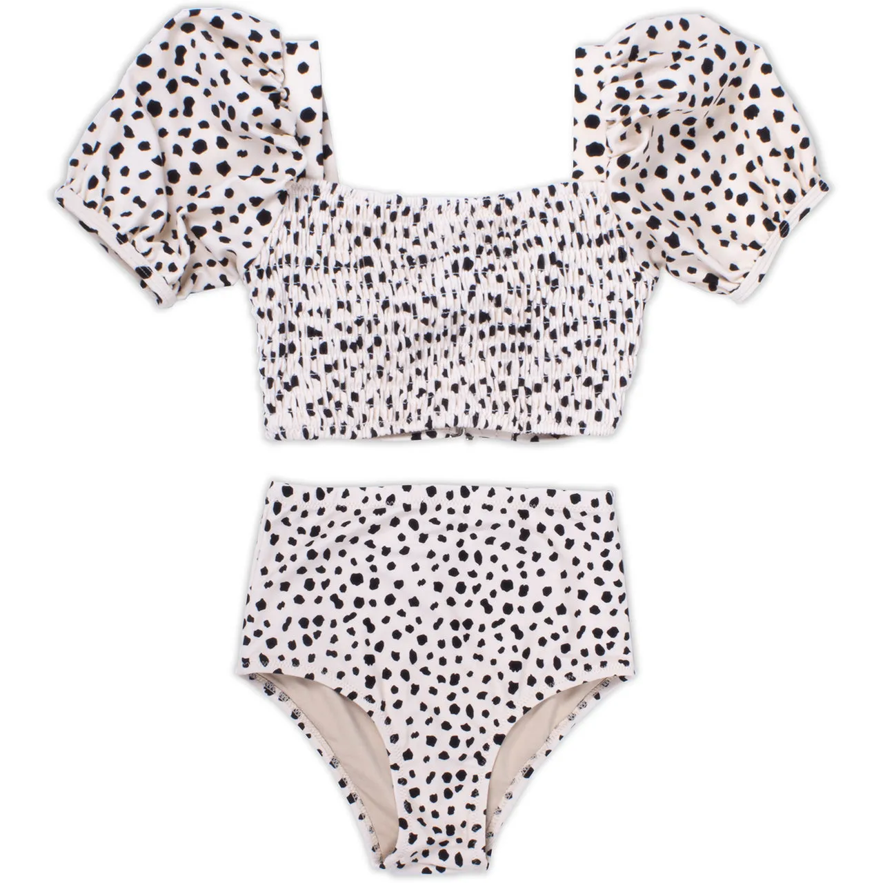 Smocked Leopard Bikini