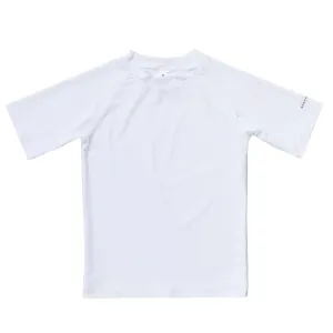 Snapper Rock White Short Sleeve Rash Top B10127S - White