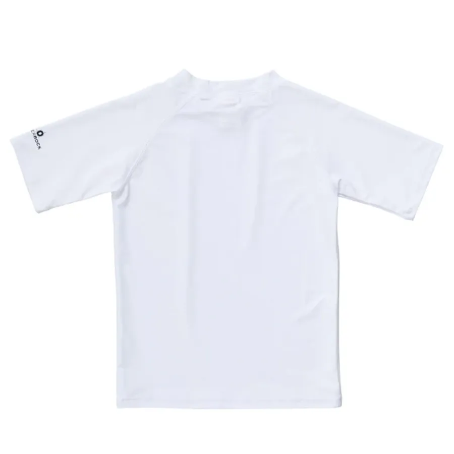 Snapper Rock White Short Sleeve Rash Top B10127S - White