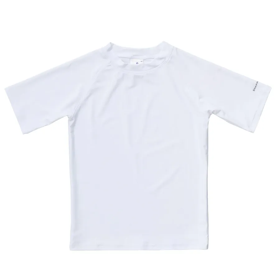 Snapper Rock White Short Sleeve Rash Top B10127S - White