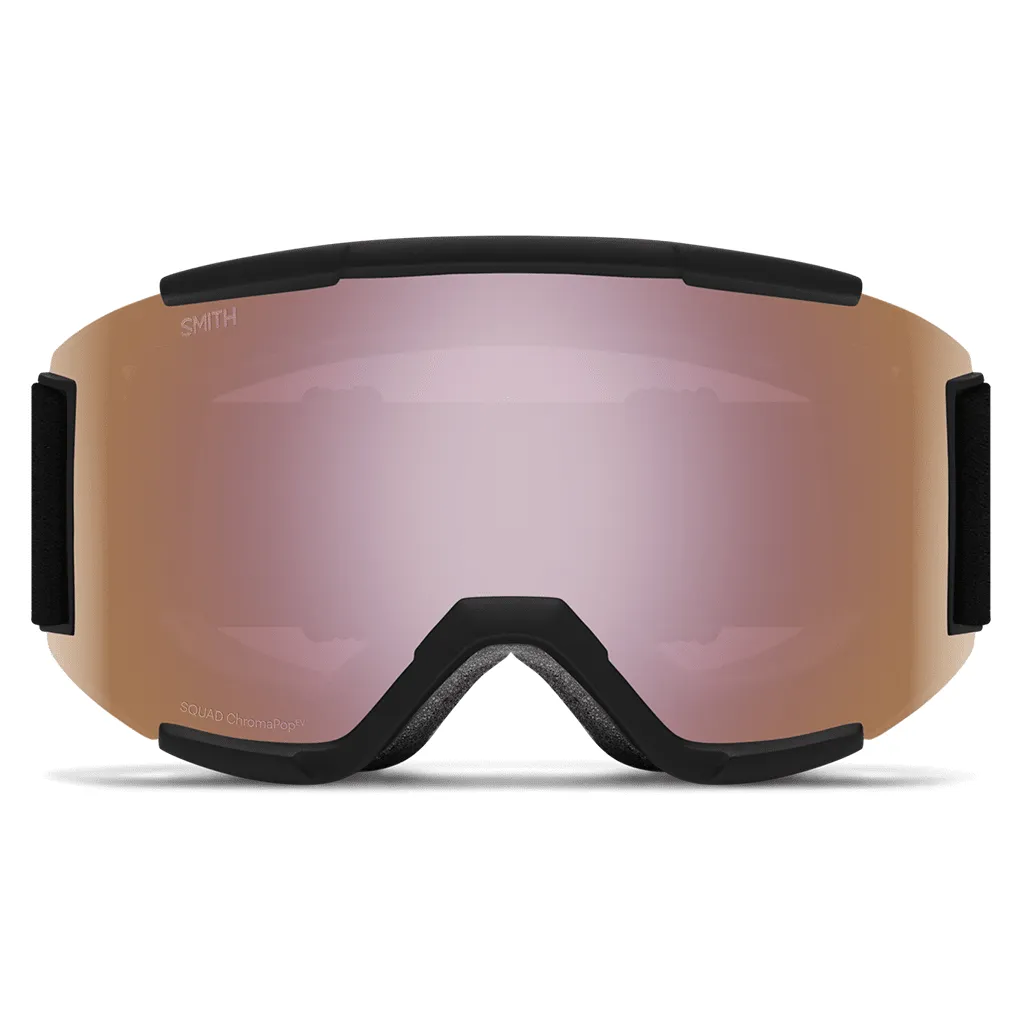 Squad goggle - Black / CP Everyday rose gold mirror   Clear