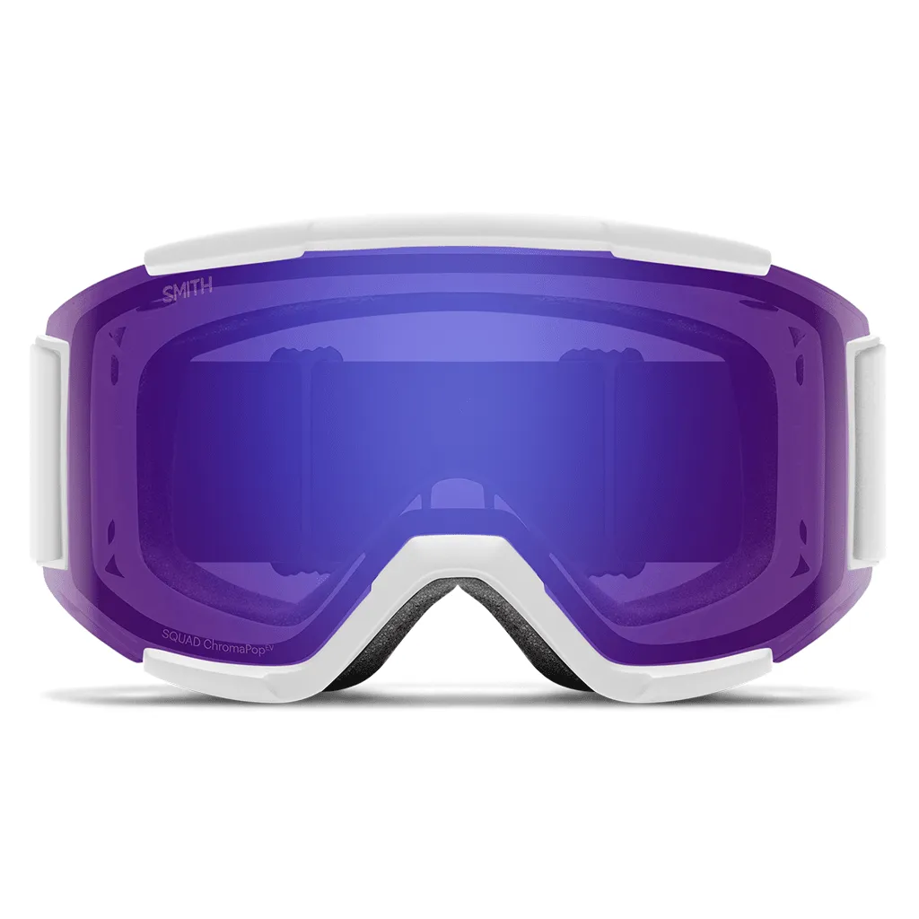 Squad goggle - White vapor / CP Everyday violet mirror   Clear