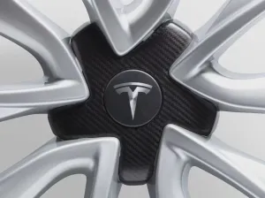 Tesla Carbon Fiber Center Cap Kit