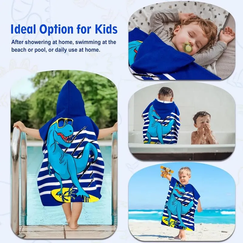 THE LITTLE LOOKERS Baby Bath Towel, Hooded Beach Towel I Super Absorbent Swim Cover-ups for Boys/Girls