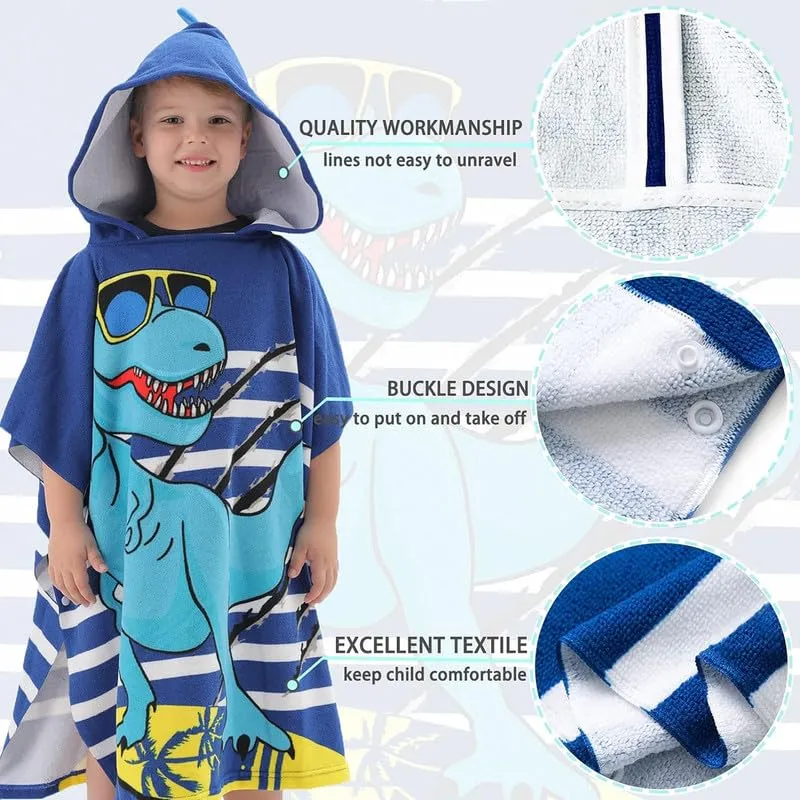 THE LITTLE LOOKERS Baby Bath Towel, Hooded Beach Towel I Super Absorbent Swim Cover-ups for Boys/Girls